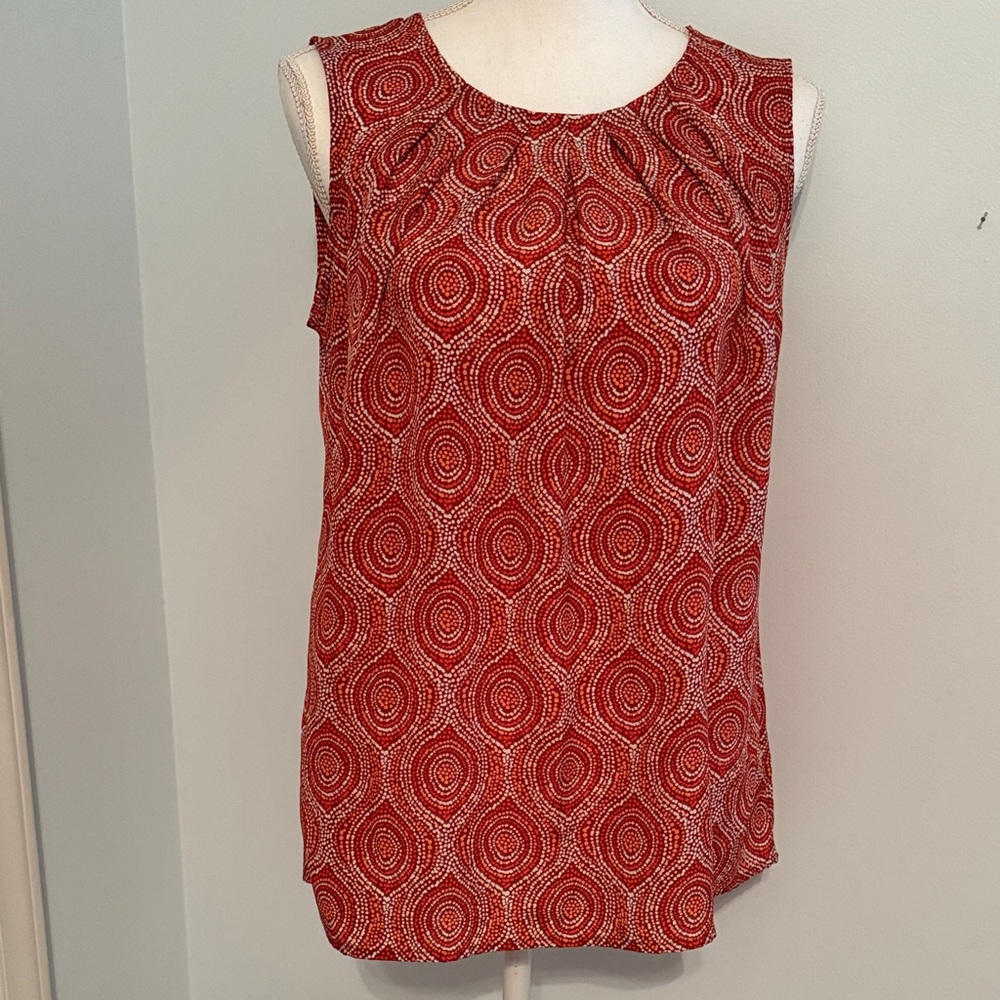 Red Boho Sleeveless Top